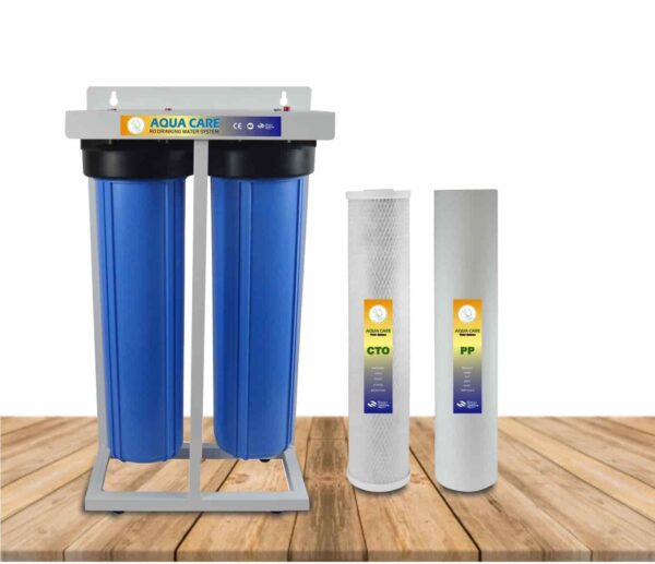 Two stage jumbo water filter